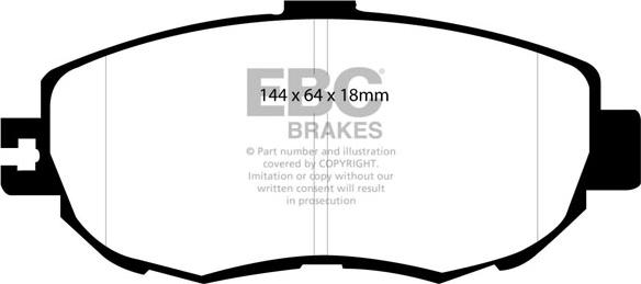 EBC Brakes DP31006C - Kit pastiglie freno, Freno a disco autozon.pro