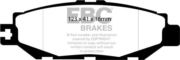 EBC Brakes DP31008C - Kit pastiglie freno, Freno a disco autozon.pro