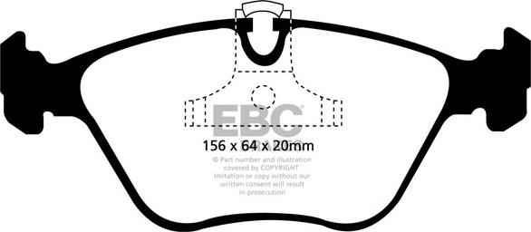 EBC Brakes DP1089 - Kit pastiglie freno, Freno a disco autozon.pro