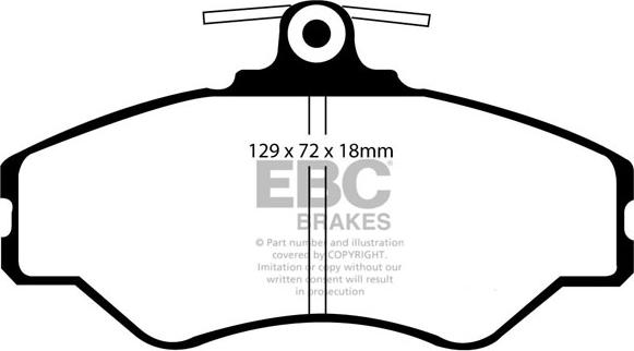 EBC Brakes DP1086 - Kit pastiglie freno, Freno a disco autozon.pro