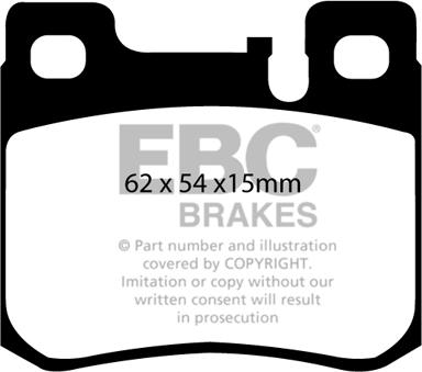 EBC Brakes DP1026 - Kit pastiglie freno, Freno a disco autozon.pro