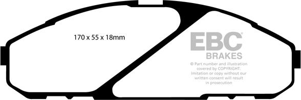 EBC Brakes DP1020 - Kit pastiglie freno, Freno a disco autozon.pro