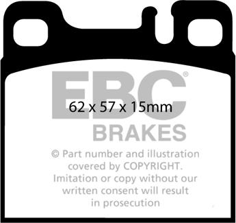 EBC Brakes DP1027 - Kit pastiglie freno, Freno a disco autozon.pro