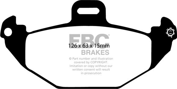 EBC Brakes DP21190 - Kit pastiglie freno, Freno a disco autozon.pro