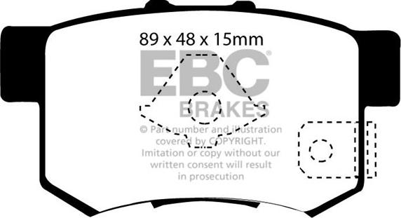 EBC Brakes DP1193/2 - Kit pastiglie freno, Freno a disco autozon.pro