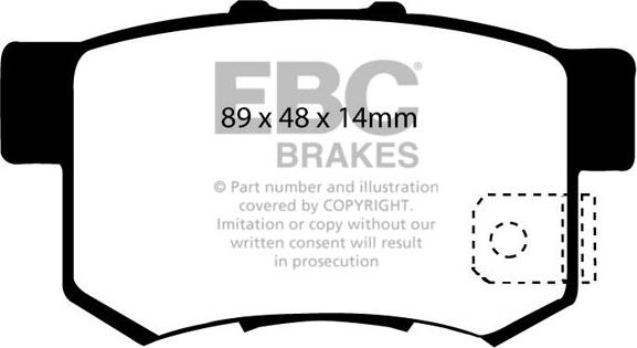 EBC Brakes DP1193 - Kit pastiglie freno, Freno a disco autozon.pro