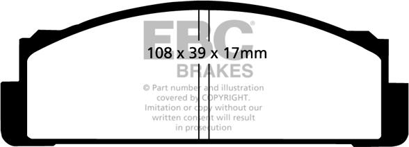 EBC Brakes DP2116 - Kit pastiglie freno, Freno a disco autozon.pro