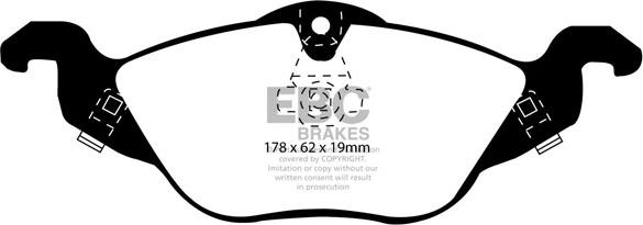 EBC Brakes DP1184 - Kit pastiglie freno, Freno a disco autozon.pro