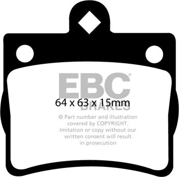 EBC Brakes DP1135 - Kit pastiglie freno, Freno a disco autozon.pro