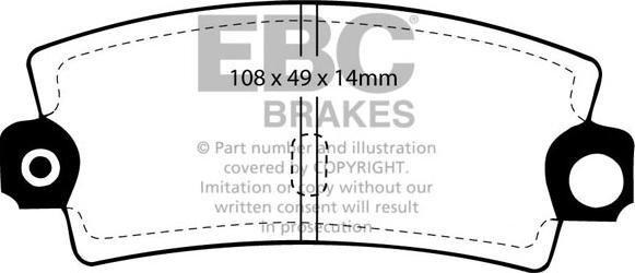 EBC Brakes DP189 - Kit pastiglie freno, Freno a disco autozon.pro