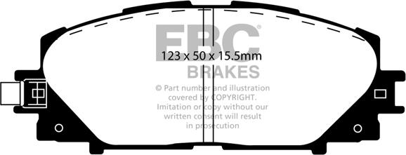 EBC Brakes DP21817/2 - Kit pastiglie freno, Freno a disco autozon.pro