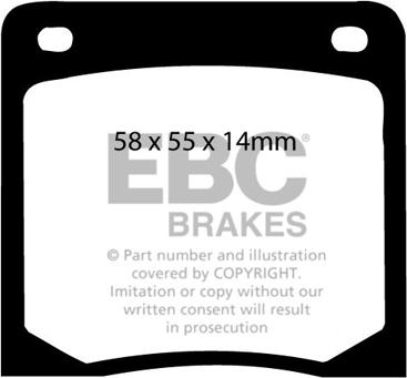 EBC Brakes DP139 - Kit pastiglie freno, Freno a disco autozon.pro