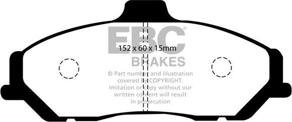 EBC Brakes DP1349 - Kit pastiglie freno, Freno a disco autozon.pro