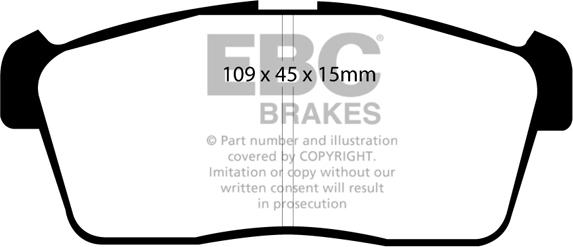 EBC Brakes DP1344 - Kit pastiglie freno, Freno a disco autozon.pro