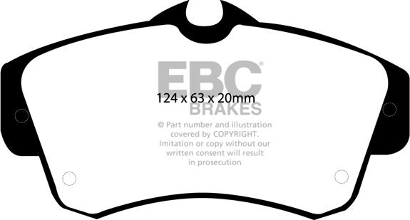 EBC Brakes DP1357 - Kit pastiglie freno, Freno a disco autozon.pro