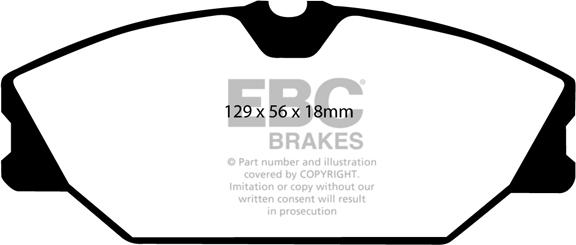 EBC Brakes DP1369 - Kit pastiglie freno, Freno a disco autozon.pro