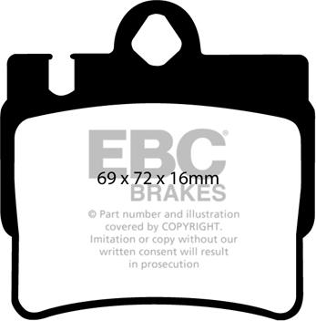 EBC Brakes DP31364C - Kit pastiglie freno, Freno a disco autozon.pro