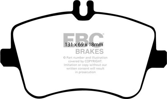 EBC Brakes DP1365 - Kit pastiglie freno, Freno a disco autozon.pro