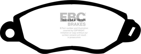 EBC Brakes DP1367 - Kit pastiglie freno, Freno a disco autozon.pro