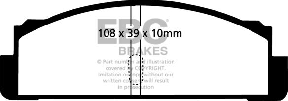 EBC Brakes DP130 - Kit pastiglie freno, Freno a disco autozon.pro