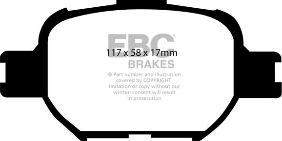 EBC Brakes DP1325 - Kit pastiglie freno, Freno a disco autozon.pro