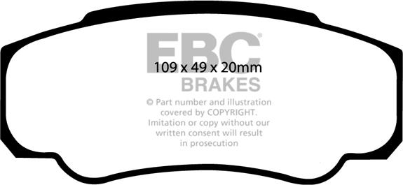 EBC Brakes DP1378 - Kit pastiglie freno, Freno a disco autozon.pro