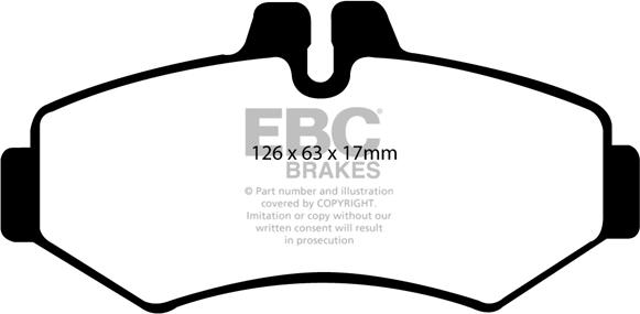 EBC Brakes DP1298 - Kit pastiglie freno, Freno a disco autozon.pro