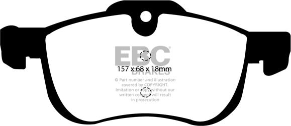 EBC Brakes DP21219 - Kit pastiglie freno, Freno a disco autozon.pro