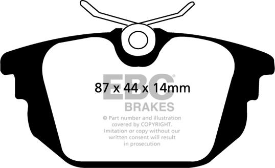 EBC Brakes DP31214C - Kit pastiglie freno, Freno a disco autozon.pro