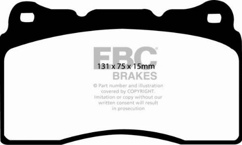 EBC Brakes DP91210 - Kit pastiglie freno, Freno a disco autozon.pro