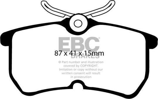 EBC Brakes DP31218C - Kit pastiglie freno, Freno a disco autozon.pro