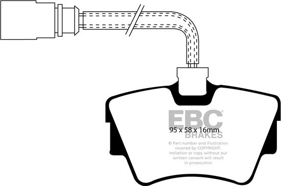 EBC Brakes DP21285 - Kit pastiglie freno, Freno a disco autozon.pro