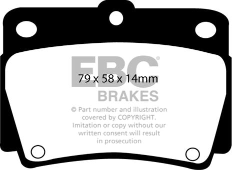 EBC Brakes DP1228 - Kit pastiglie freno, Freno a disco autozon.pro