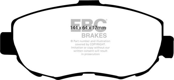 EBC Brakes DP31223C - Kit pastiglie freno, Freno a disco autozon.pro