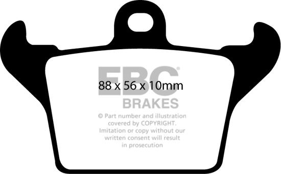 EBC Brakes DP1719 - Kit pastiglie freno, Freno a disco autozon.pro