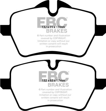 EBC Brakes DP1789 - Kit pastiglie freno, Freno a disco autozon.pro