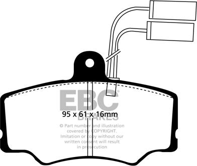 EBC Brakes DP835 - Kit pastiglie freno, Freno a disco autozon.pro