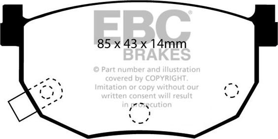 EBC Brakes DP3528C - Kit pastiglie freno, Freno a disco autozon.pro