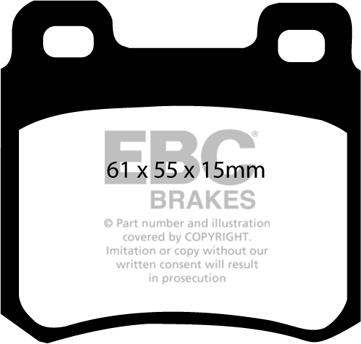 EBC Brakes DP3671C - Kit pastiglie freno, Freno a disco autozon.pro