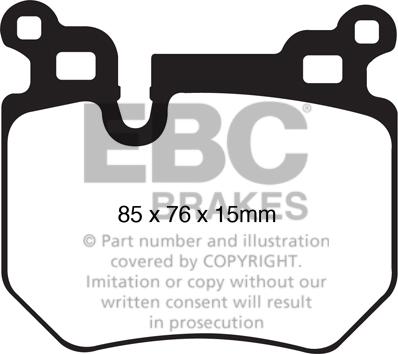 EBC Brakes DP31996C - Kit pastiglie freno, Freno a disco autozon.pro