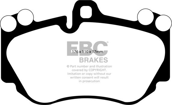 EBC Brakes DP31905C - Kit pastiglie freno, Freno a disco autozon.pro