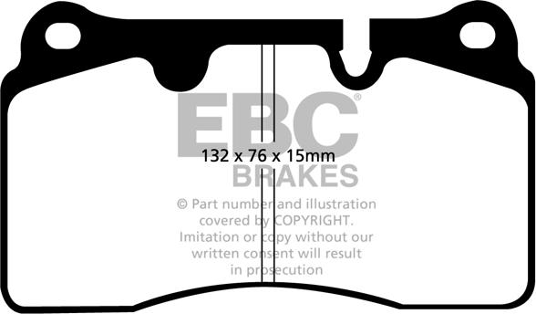 EBC Brakes DP41908R - Kit pastiglie freno, Freno a disco autozon.pro