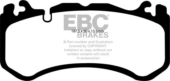 EBC Brakes DP41939R - Kit pastiglie freno, Freno a disco autozon.pro