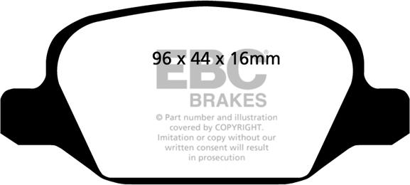 EBC Brakes DP31430C - Kit pastiglie freno, Freno a disco autozon.pro