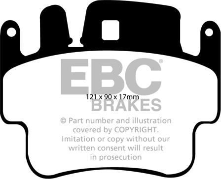 EBC Brakes DP31514C - Kit pastiglie freno, Freno a disco autozon.pro