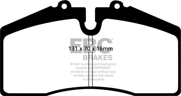 EBC Brakes DP31014C - Kit pastiglie freno, Freno a disco autozon.pro