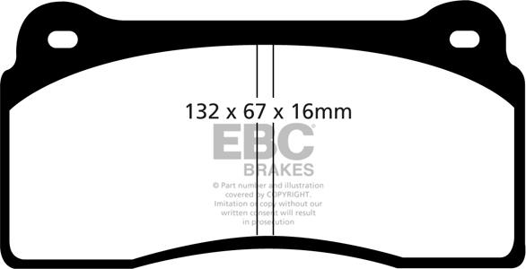 EBC Brakes DP81110RP1 - Kit pastiglie freno per elevate prestazioni autozon.pro