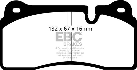 EBC Brakes DP91127 - Kit pastiglie freno, Freno a disco autozon.pro