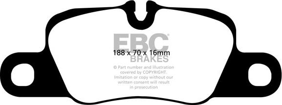 EBC Brakes DP41858R - Kit pastiglie freno, Freno a disco autozon.pro