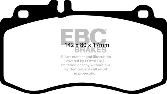 EBC Brakes DP31857C - Kit pastiglie freno, Freno a disco autozon.pro